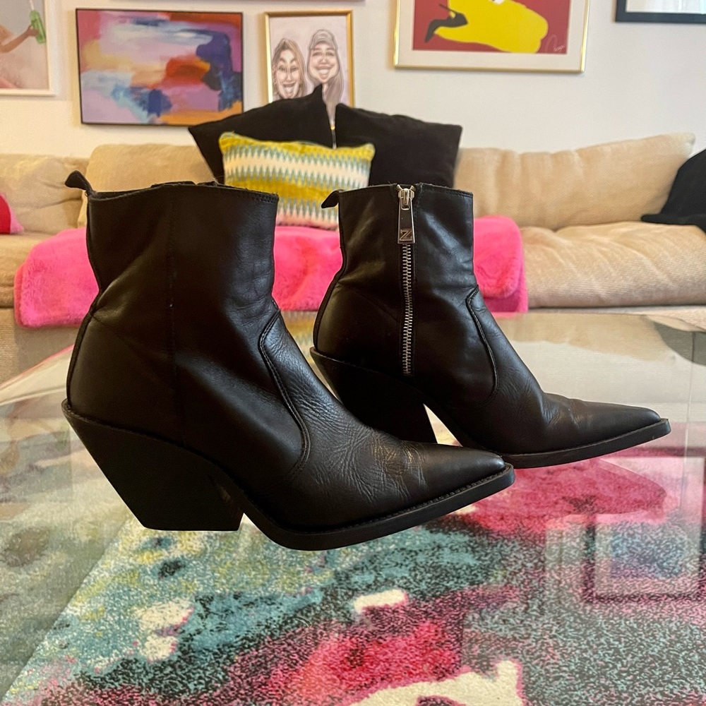 Leather Ankle Booties